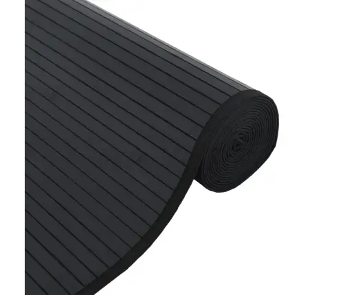 Paklājs, Taisnstūra Forma, Melns, 60X400 Cm, Bambuss Vidaxl