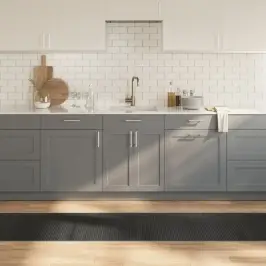 Paklājs, Taisnstūra Forma, Pelēks, 60X1000 Cm, Bambuss Vidaxl Paklājs, Taisnstūra Forma, Pelēks, 60X1000 Cm, Bambuss Vidaxl