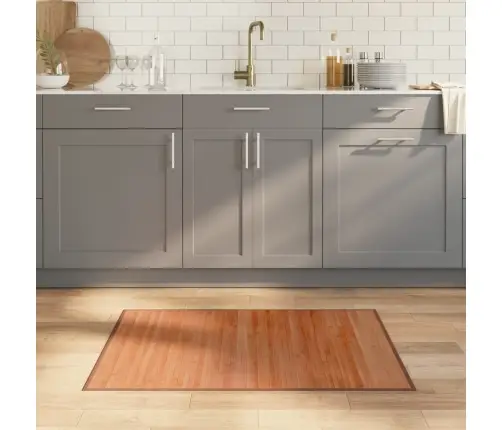 Vaip, Ristkülikukujuline, Pruun, 70 X 100 cm Bambus