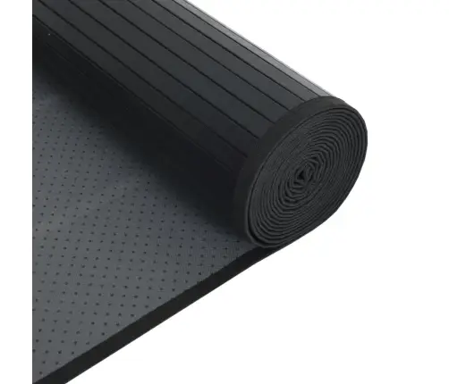 Paklājs, Taisnstūra Forma, Melns, 70X300 Cm, Bambuss Vidaxl Paklājs, Taisnstūra Forma, Melns, 70X300 Cm, Bambuss Vidaxl