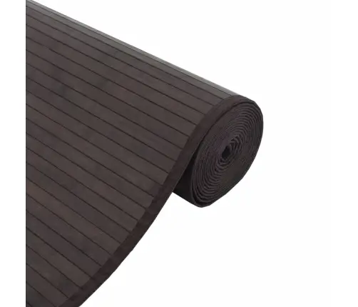 Paklājs, Taisnstūra Forma, Tumši Brūns, 70X400 Cm, Bambuss Vidaxl