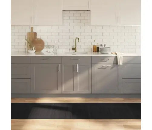 Paklājs, Taisnstūra Forma, Melns, 70X1000 Cm, Bambuss Vidaxl