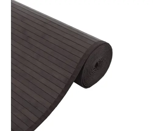 Paklājs, Taisnstūra Forma, Tumši Brūns, 70X1000 Cm, Bambuss Vidaxl