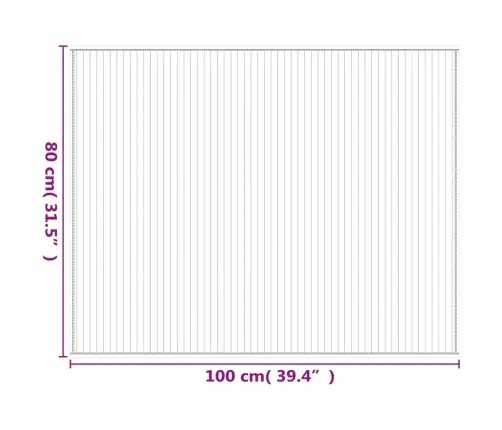 Paklājs, Taisnstūra Forma, Brūns, 80X100 Cm, Bambuss Vidaxl Paklājs, Taisnstūra Forma, Brūns, 80X100 Cm, Bambuss Vidaxl