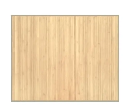 Paklājs, Taisnstūra Forma, Dabīga Krāsa, 80X100 Cm, Bambuss Vidaxl