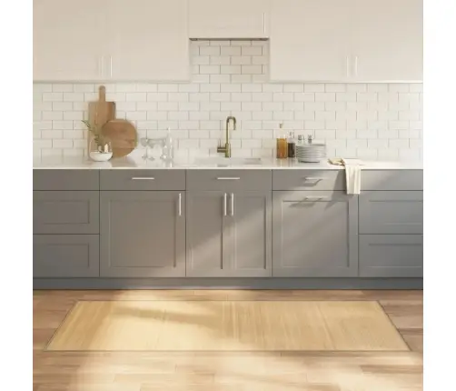 Kilimas, Šviesus Natūralus, 80X200cm Bambukas, Stačiakampis