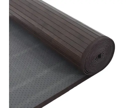 Paklājs, Taisnstūra Forma, Tumši Brūns, 80X200 Cm, Bambuss Vidaxl