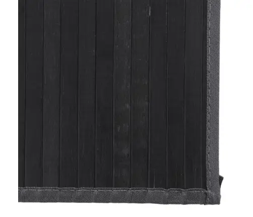 Kilimas, Juodos Spalvos, 80X300cm Bambukas, Stačiakampis Kilimas, Juodos Spalvos, 80X300cm Bambukas, Stačiakampis