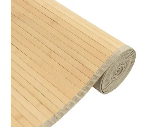 Paklājs, Taisnstūra Forma, Dabīga Krāsa, 80X400 Cm, Bambuss Vidaxl