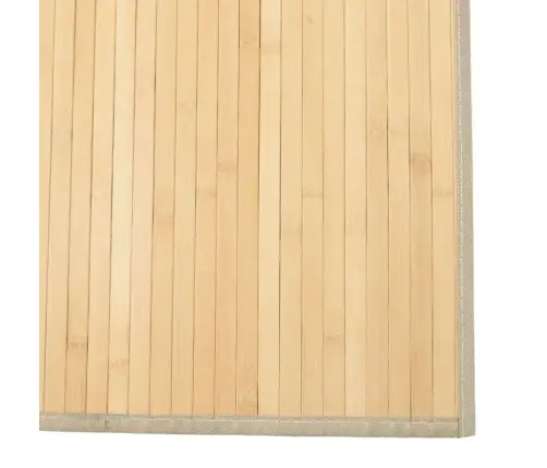 Paklājs, Taisnstūra Forma, Dabīga Krāsa, 80X400 Cm, Bambuss Vidaxl