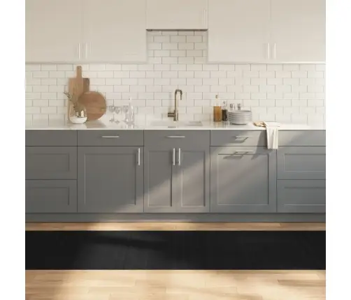 Paklājs, Taisnstūra Forma, Melns, 80X500 Cm, Bambuss Vidaxl