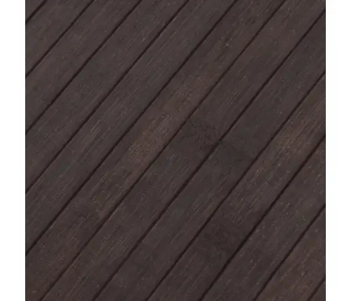 Paklājs, Taisnstūra Forma, Tumši Brūns, 80X500 Cm, Bambuss Vidaxl