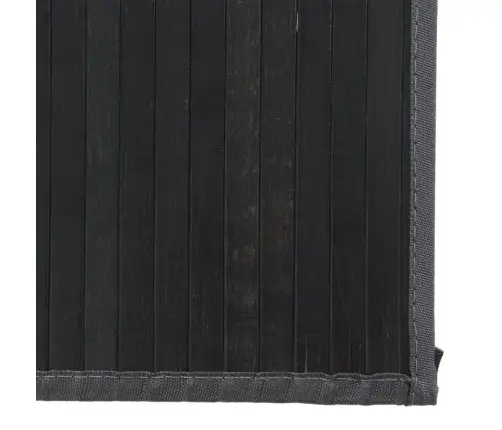 Kilimas, Juodos Spalvos, 80X1000cm Bambukas, Stačiakampis Kilimas, Juodos Spalvos, 80X1000cm Bambukas, Stačiakampis
