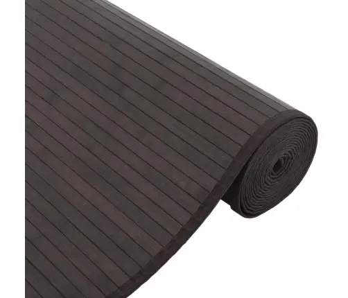 Paklājs, Taisnstūra Forma, Tumši Brūns, 80X1000 Cm, Bambuss Vidaxl Paklājs, Taisnstūra Forma, Tumši Brūns, 80X1000 Cm, Bambuss Vidaxl