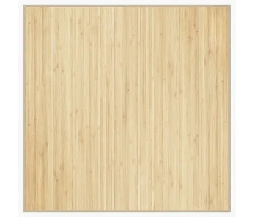 Kilimas, Šviesus Natūralus, 100X100cm Bambukas, Kvadratinis