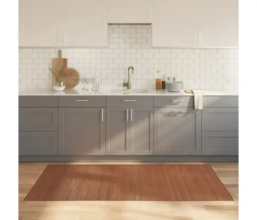 Paklājs, Taisnstūra Forma, Brūns, 100X200 Cm, Bambuss Vidaxl Paklājs, Taisnstūra Forma, Brūns, 100X200 Cm, Bambuss Vidaxl