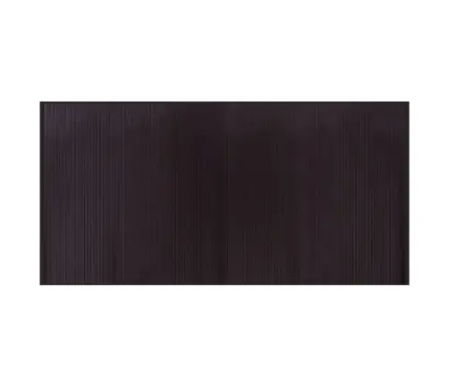 Paklājs, Taisnstūra Forma, Tumši Brūns, 100X200 Cm, Bambuss Vidaxl