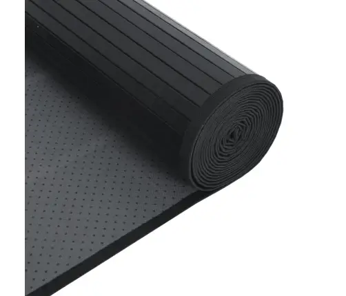 Vaip, Ristkülikukujuline, Must, 100 X 300 cm Bambus