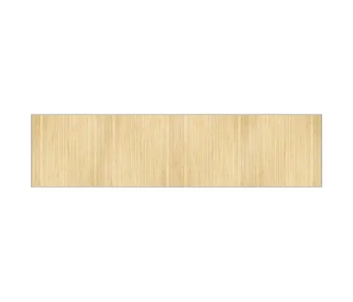Paklājs, Taisnstūra Forma, Dabīga Krāsa, 100X400 Cm, Bambuss Vidaxl