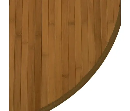 Paklājs, Apaļš, Brūns, 80 Cm, Bambuss Vidaxl