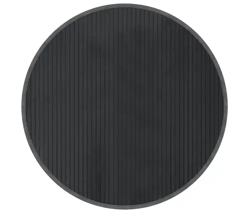 Paklājs, Apaļš, Pelēks, 80 Cm, Bambuss Vidaxl