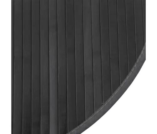 Paklājs, Apaļš, Pelēks, 80 Cm, Bambuss Vidaxl