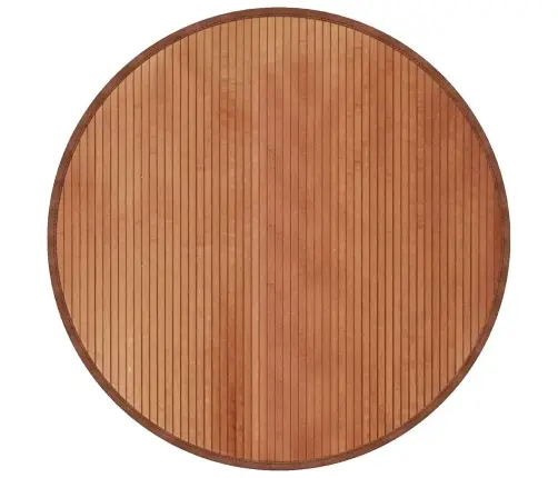 Paklājs, Apaļš, Brūns, 100 Cm, Bambuss Vidaxl Paklājs, Apaļš, Brūns, 100 Cm, Bambuss Vidaxl