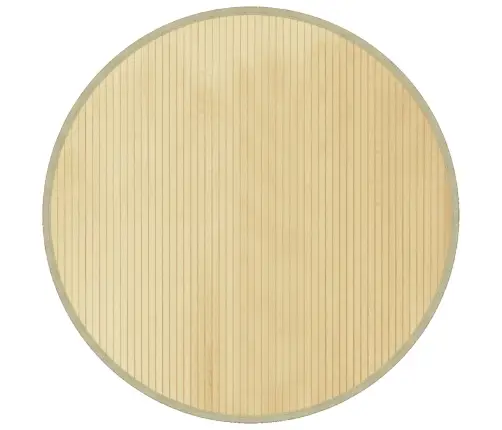 Paklājs, Apaļš, Dabīga Krāsa, 100 Cm, Bambuss Vidaxl Paklājs, Apaļš, Dabīga Krāsa, 100 Cm, Bambuss Vidaxl