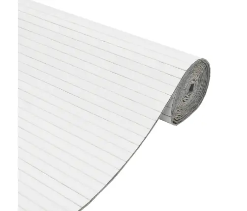 Istabas Aizslietnis, Balts, 165X400 Cm, Bambuss Vidaxl