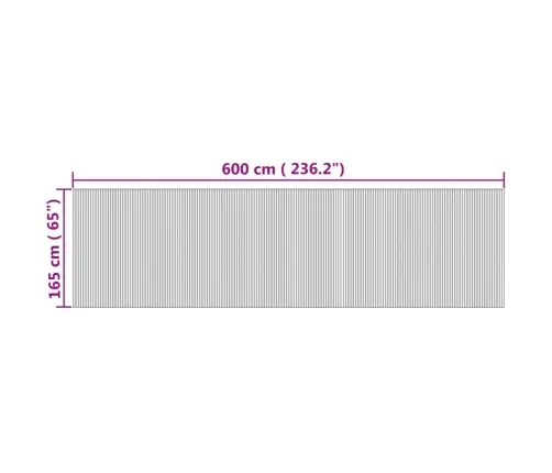 Ruumijagaja, Naturaalne, Laius 600 cm Kõrgus 165 cm Bambus