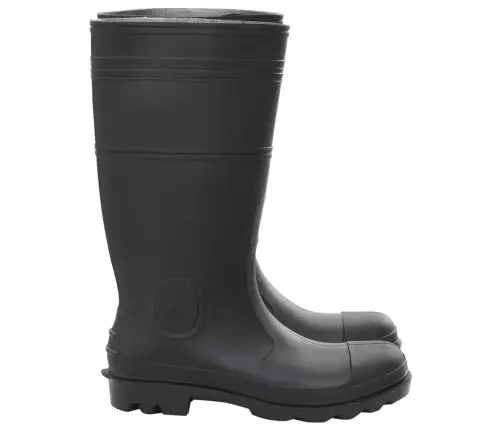 Gumijas Zābaki, Melni, 45. Izmērs, Pvc Vidaxl