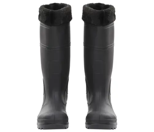 Gumijas Zābaki Ar Izņemamu Zeķi, Melni, 38. Izmērs, Pvc Vidaxl