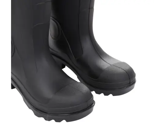 Gumijas Zābaki Ar Izņemamu Zeķi, Melni, 38. Izmērs, Pvc Vidaxl