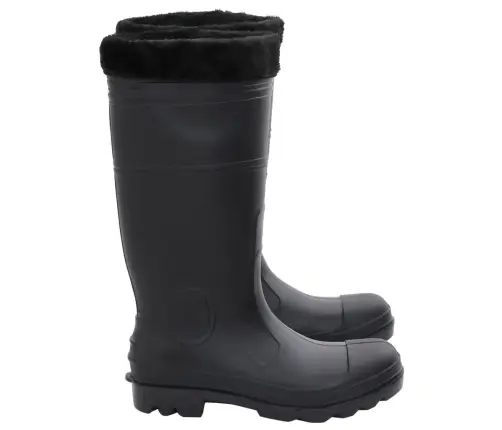 Gumijas Zābaki Ar Izņemamu Zeķi, Melni, 41. Izmērs, Pvc Vidaxl