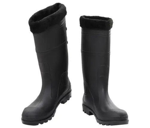 Eemaldatava Voodriga Kummikud, Must, Suurus 44, Pvc