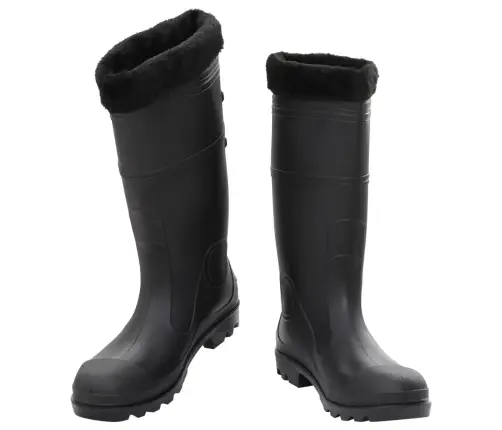 Eemaldatava Voodriga Kummikud, Must, Suurus 45, Pvc