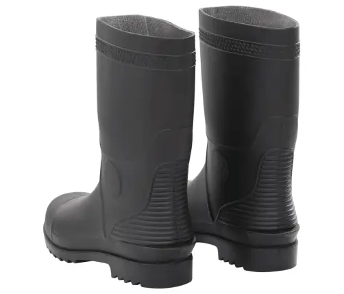 Gumijas Zābaki, Melni, 45. Izmērs, Pvc Vidaxl