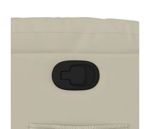 Atpūtas Krēsls, Atgāžams, Krēmkrāsas Mākslīgā Āda Vidaxl