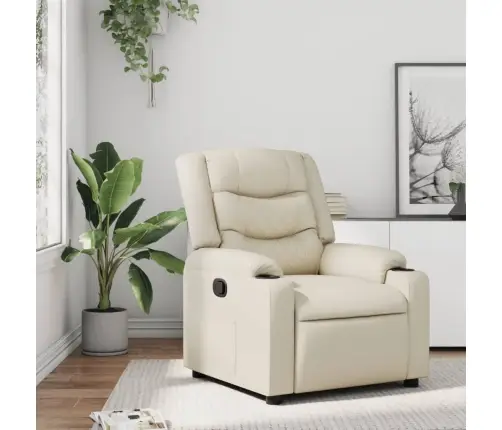 Atpūtas Krēsls, Atgāžams, Krēmkrāsas Mākslīgā Āda Vidaxl