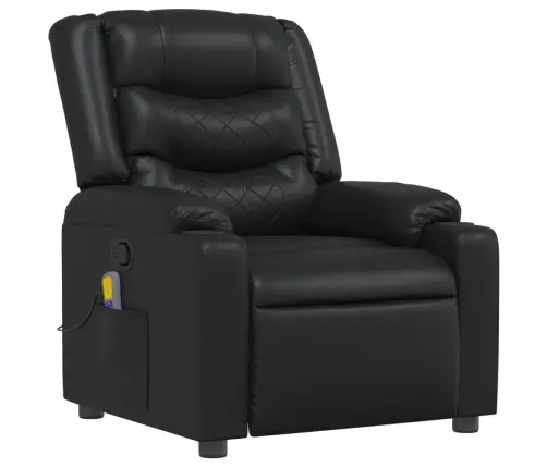 Masāžas Krēsls, Atgāžams, Melna Mākslīgā Āda Vidaxl