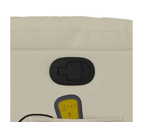 Masāžas Krēsls, Atgāžams, Krēmkrāsas Mākslīgā Āda Vidaxl