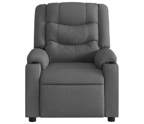 Masāžas Krēsls, Atgāžams, Tumši Pelēks Audums Vidaxl