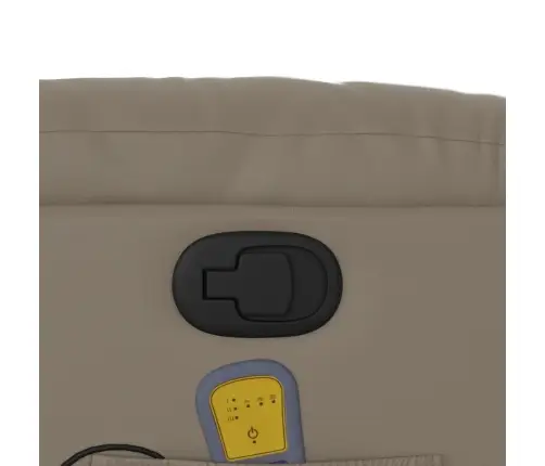 Atlošiamas Masažinis Krėslas, Kapučino Spalvos, Dirbtinė Oda