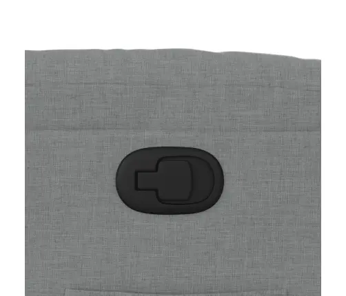 Atpūtas Krēsls, Atgāžams, Gaiši Pelēks Audums Vidaxl