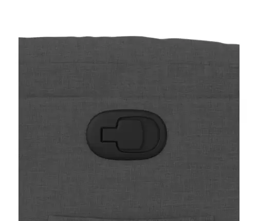 Atpūtas Krēsls, Atgāžams, Tumši Pelēks Audums Vidaxl