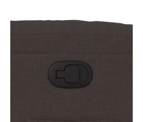 Atpūtas Krēsls, Atgāžams, Tumši Brūns Audums Vidaxl Atpūtas Krēsls, Atgāžams, Tumši Brūns Audums Vidaxl