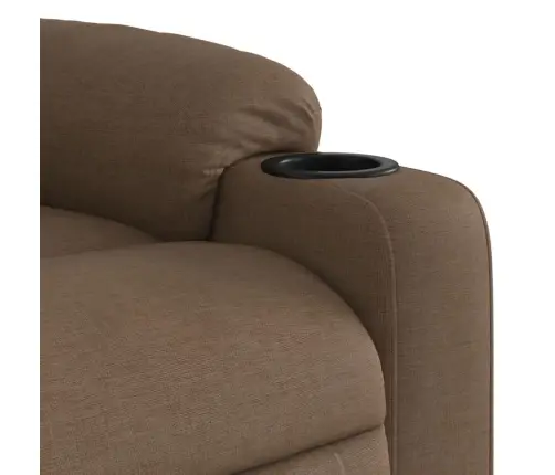 Masāžas Krēsls, Atgāžams, Brūns Audums Vidaxl