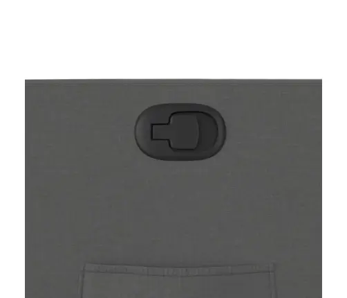 Atlošiamas Krėslas, Tamsiai Pilkos Spalvos, Audinys