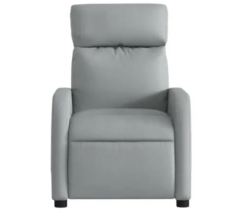 Atlošiamas Masažinis Krėslas, Šviesiai Pilkos Spalvos, Audinys