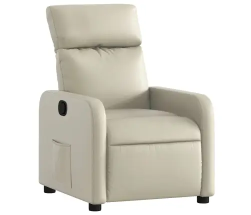 Atpūtas Krēsls, Atgāžams, Krēmkrāsas Mākslīgā Āda Vidaxl